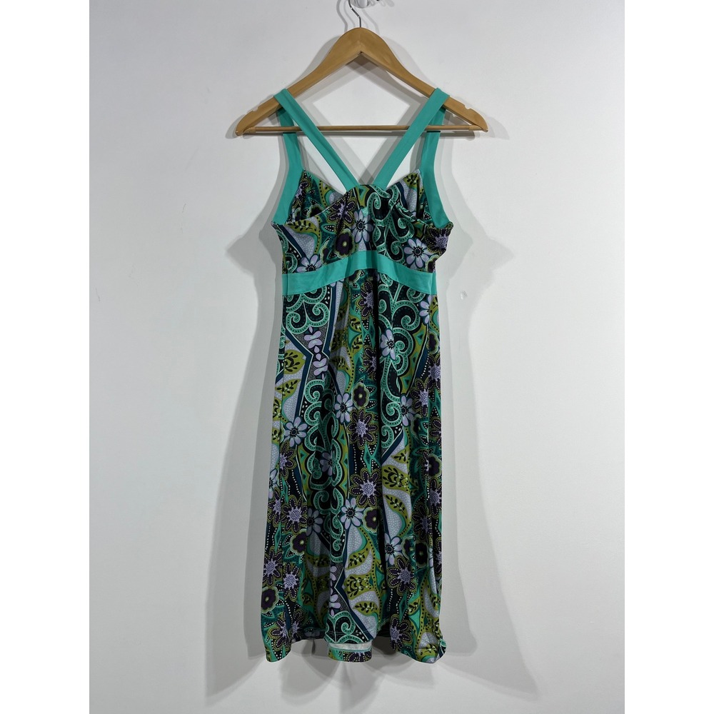 Prana Granola Gorpcore Active Dress Paisley Floral Hiking Outdoors Womens Medium - Picture 3 of 8